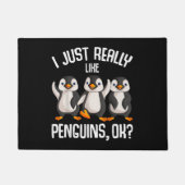 Ik hou echt van Pinguins Kinder meisjes P Deurmat (Voorkant)