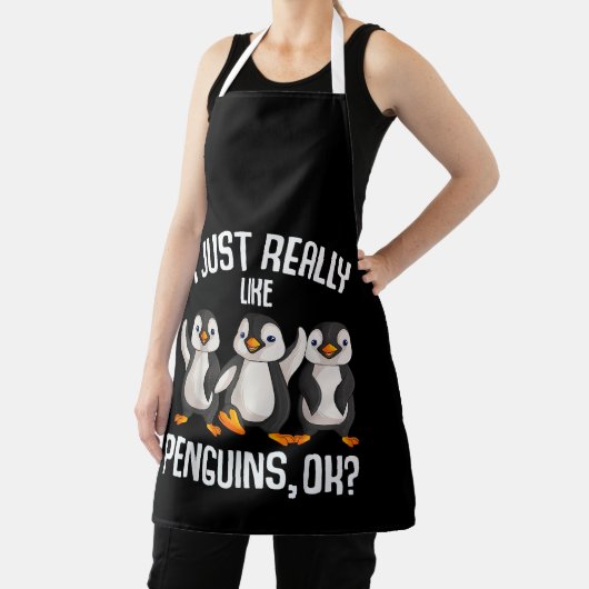 Ik hou echt van Pinguins Kinder meisjes P Schort (Insitu)