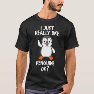 Ik hou echt van pinguïns. t-shirt