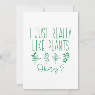 Ik hou echt van Planten. Bedankkaart