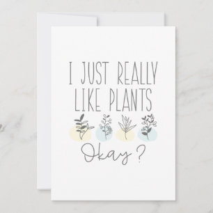 Ik hou echt van Planten. Bedankkaart