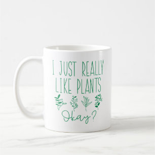 Ik hou echt van Planten. Koffiemok