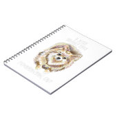 ik hou echt van Pommeren OK Funny Pet Notitieboek (Linkerzijde)