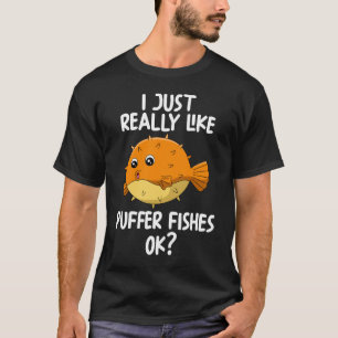 Ik hou echt van Puffer Fishing OK T-shirt