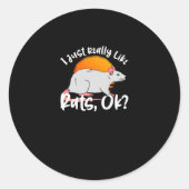 Ik hou echt van Rats ok Ronde Sticker (Voorkant)