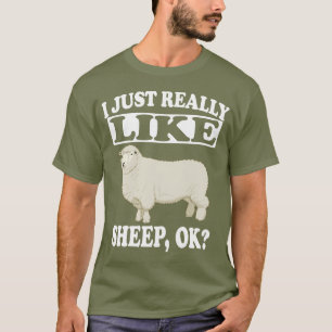 Ik hou echt van schaap OK Funny Boerderij Shirt