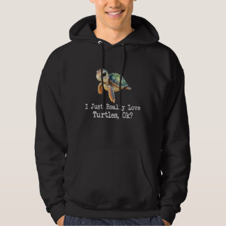 Ik hou echt van schildpadden - Dabbing Ocean Zee A Hoodie