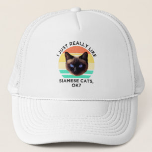 Ik hou echt van Siamese katten, oké? Trucker Pet