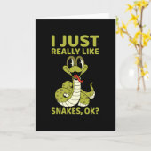 Ik hou echt van slangen, oké? kaart (Gele Bloem)