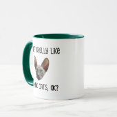 Ik hou echt van Sphynx Cats, oké? Mok (Voorkant links)