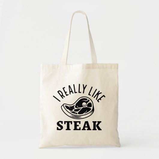 Ik hou echt van Steak Tote Bag (Voorkant)