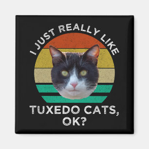 Ik hou echt van Tuxedo Cats. Magneet