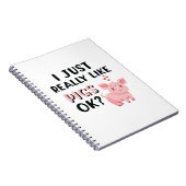 Ik hou echt van varkens. notitieboek (Rechterzijde)