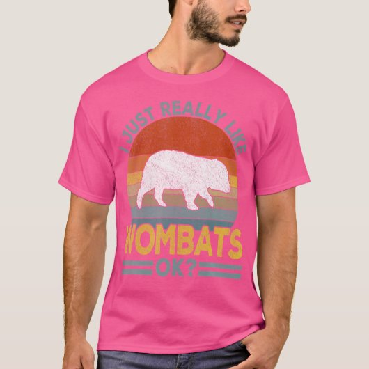 Ik hou echt van Wombat Funny wombat T-shirt (Voorkant)