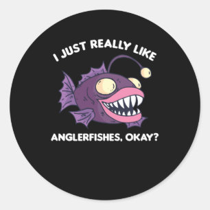 Ik hou echt van zeeduivel. ronde sticker