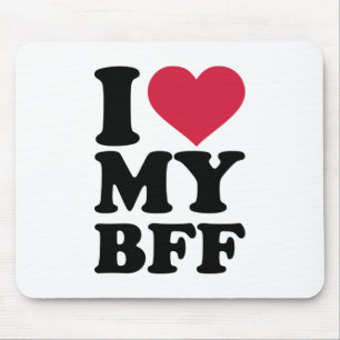 Ik hou eeuwig van mijn beste vriend BFF Muismat