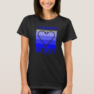 Ik hou er echt van als mijn vrouw me Vist. T-shirt