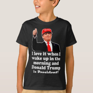 Ik hou ervan als Donald Trump president is 2024 47 T-shirt