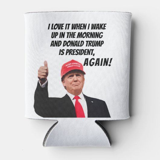 Ik hou ervan als Donald Trump weer grappig Preside Blikjeskoeler (Voorkant)