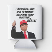 Ik hou ervan als Donald Trump weer grappig Preside Blikjeskoeler (Achterkant)