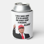 Ik hou ervan als Donald Trump weer grappig Preside Blikjeskoeler (Blikje Achterkant)