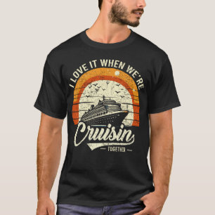 Ik hou ervan als we samen cruisen, grappige roman t-shirt