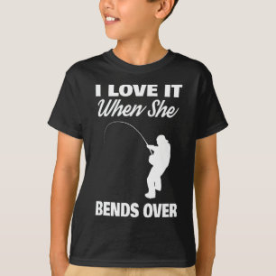 Ik hou ervan als ze over de nieuwigheid Vist T-shirt