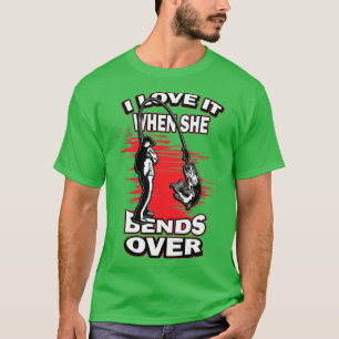Ik hou ervan als ze over de nieuwigheid Vist T-shirt