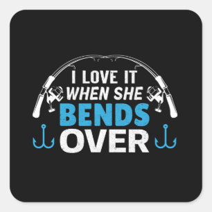 Ik hou ervan als ze over gaat vierkante sticker