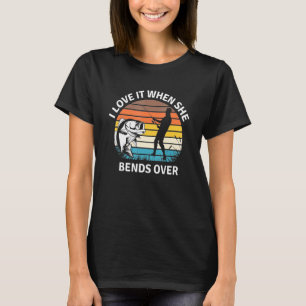 Ik hou ervan als ze zich over de visser heen buigt t-shirt