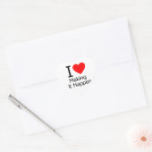 Ik hou ervan dat het gebeurt hart sticker (Envelop)