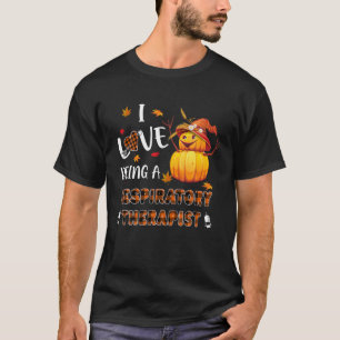 Ik hou ervan dat ik een ademhalingstherapie-Herfst T-shirt