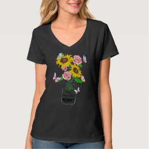 Ik hou ervan dat ik mama Life Flower Moederdag wor T-shirt