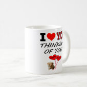 Ik hou ervan dat je aan je denkt met knuffels en k koffiemok (Voorkant rechts)