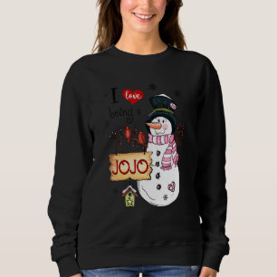 Ik hou ervan een Jojo Snowman kerstfeest te zijn Trui