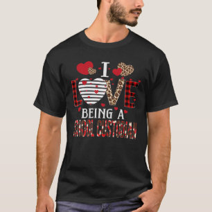 Ik hou ervan een school te zijn die een rode speld t-shirt