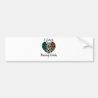 Ik hou ervan Iers Keltisch Heart te zijn Bumpersticker