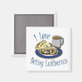 Ik hou ervan lutheraans grappig te zijn magneet (Voorkant / Achterkant)