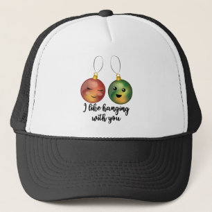 Ik hou ervan met jullie kerstsieraden te hangen trucker pet