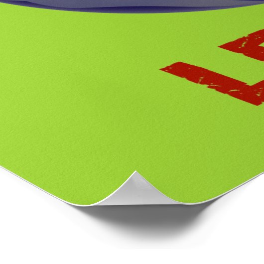 Ik hou ervan of laat het achter poster (Hoek)