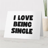 Ik hou ervan om alleen te zijn kaart (Voorkant)