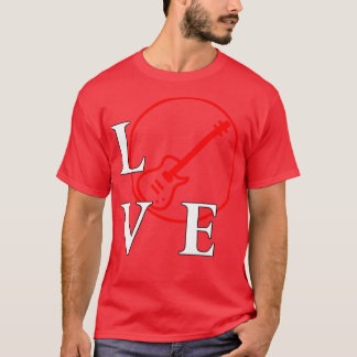 Ik hou ervan om Bas te spelen voor Bas-speler muzi T-shirt