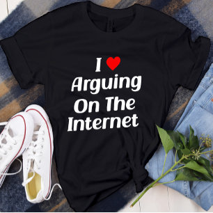 Ik hou ervan om chronisch grappig te discussiëren t-shirt