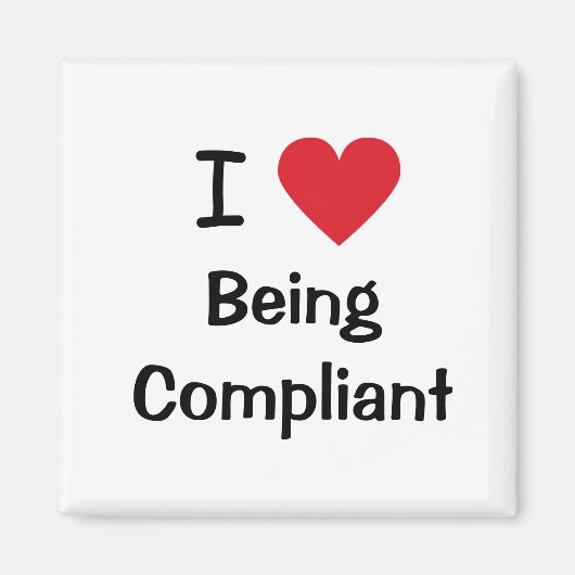 Ik hou ervan om compliant te zijn Kantoor Innuendo Magneet (Voorkant)