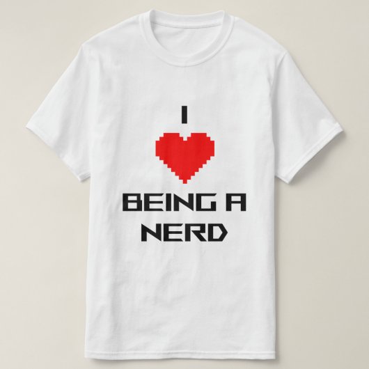 Ik hou ervan om een nerd te zijn t-shirt (Design voorkant)