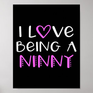 Ik hou ervan om een ninny Schattigee cool te zijn Poster