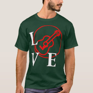 Ik hou ervan om gitaar te spelen voor gitaarspeler t-shirt