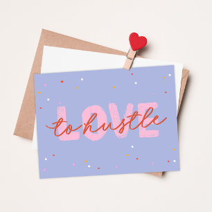 Ik hou ervan om Happy Valentijnsdag Briefkaart te 