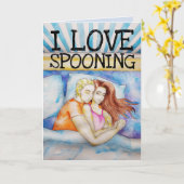 IK HOU ERVAN OM MET JE ROMANTISCHE KAART TE LEPELE (Gele Bloem)