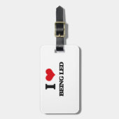 Ik hou ervan om te worden geleid bagagelabel (Voorkant verticaal)